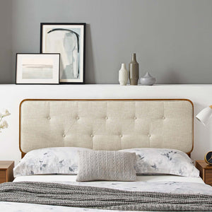 ModwayModway Collins Tufted Full Fabric and Wood Headboard MOD-6233 MOD-6233-WAL-BEI- BetterPatio.com