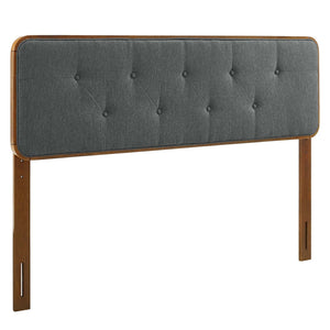 ModwayModway Collins Tufted Full Fabric and Wood Headboard MOD-6233 MOD-6233-WAL-CHA- BetterPatio.com