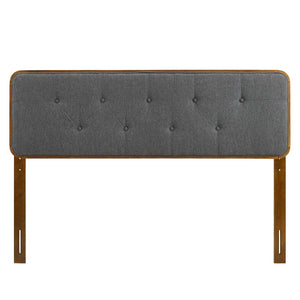 ModwayModway Collins Tufted Full Fabric and Wood Headboard MOD-6233 MOD-6233-WAL-CHA- BetterPatio.com