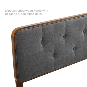 ModwayModway Collins Tufted Full Fabric and Wood Headboard MOD-6233 MOD-6233-WAL-CHA- BetterPatio.com