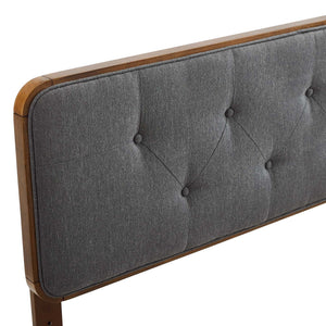 ModwayModway Collins Tufted Full Fabric and Wood Headboard MOD-6233 MOD-6233-WAL-CHA- BetterPatio.com