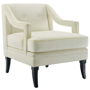 ModwayModway Concur Button Tufted Performance Velvet Armchair EEI-2996 EEI-2996-IVO- BetterPatio.com