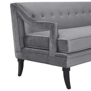 ModwayModway Concur Living Room Set Performance Velvet Set of 2 EEI-4024 EEI-4024-GRY-SET- BetterPatio.com