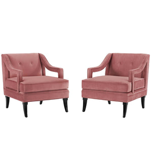 ModwayModway Concur Living Room Set Performance Velvet Set of 2 EEI-4026 EEI-4026-DUS- BetterPatio.com