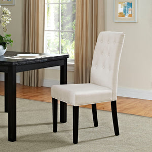 ModwayModway Confer Dining Fabric Side Chair EEI-1383 EEI-1383-BEI- BetterPatio.com