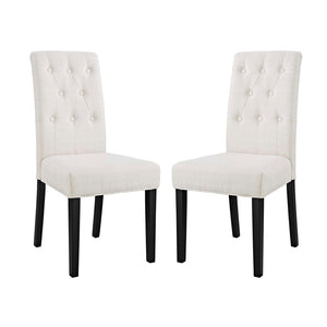 ModwayModway Confer Dining Side Chair Fabric Set of 2 EEI-3325 EEI-3325-BEI- BetterPatio.com