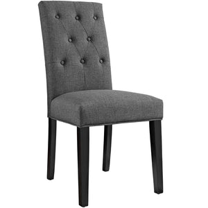 ModwayModway Confer Dining Side Chair Fabric Set of 2 EEI-3325 EEI-3325-GRY- BetterPatio.com