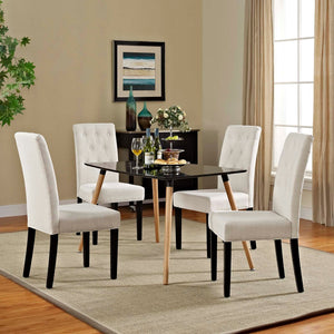 ModwayModway Confer Dining Side Chair Fabric Set of 4 EEI-3326 EEI-3326-BEI- BetterPatio.com