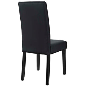 ModwayModway Confer Dining Side Chair Vinyl Set of 2 EEI-3323 EEI-3323-BLK- BetterPatio.com