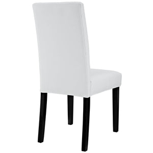 ModwayModway Confer Dining Vinyl Side Chair EEI-1382 EEI-1382-WHI- BetterPatio.com