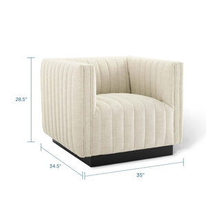 ModwayModway Conjure Tufted Armchair Upholstered Fabric Set of 2 EEI-5045 EEI-5045-BEI- BetterPatio.com