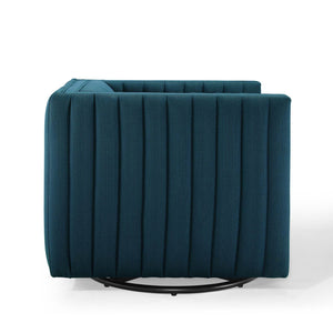 ModwayModway Conjure Tufted Swivel Upholstered Armchair EEI-3926 EEI-3926-AZU- BetterPatio.com