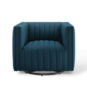 ModwayModway Conjure Tufted Swivel Upholstered Armchair EEI-3926 EEI-3926-AZU- BetterPatio.com