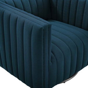 ModwayModway Conjure Tufted Swivel Upholstered Armchair EEI-3926 EEI-3926-AZU- BetterPatio.com