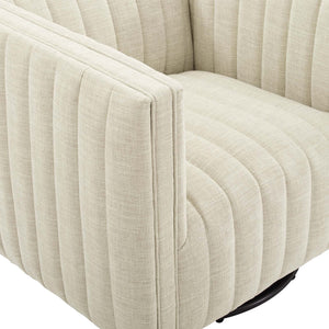 ModwayModway Conjure Tufted Swivel Upholstered Armchair EEI-3926 EEI-3926-BEI- BetterPatio.com