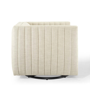 ModwayModway Conjure Tufted Swivel Upholstered Armchair EEI-3926 EEI-3926-BEI- BetterPatio.com