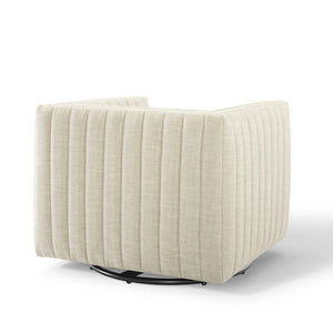 ModwayModway Conjure Tufted Swivel Upholstered Armchair EEI-3926 EEI-3926-BEI- BetterPatio.com