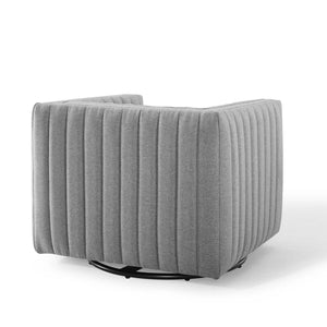 ModwayModway Conjure Tufted Swivel Upholstered Armchair EEI-3926 EEI-3926-LGR- BetterPatio.com