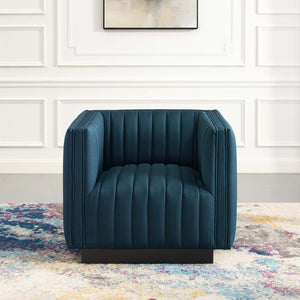 ModwayModway Conjure Tufted Upholstered Fabric Armchair EEI-3927 EEI-3927-AZU- BetterPatio.com