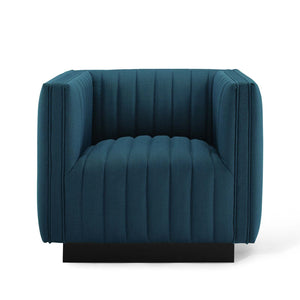 ModwayModway Conjure Tufted Upholstered Fabric Armchair EEI-3927 EEI-3927-AZU- BetterPatio.com