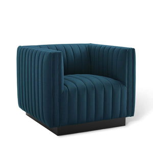 ModwayModway Conjure Tufted Upholstered Fabric Armchair EEI-3927 EEI-3927-AZU- BetterPatio.com