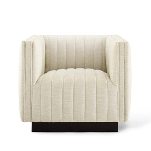 ModwayModway Conjure Tufted Upholstered Fabric Armchair EEI-3927 EEI-3927-BEI- BetterPatio.com