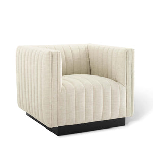 ModwayModway Conjure Tufted Upholstered Fabric Armchair EEI-3927 EEI-3927-BEI- BetterPatio.com