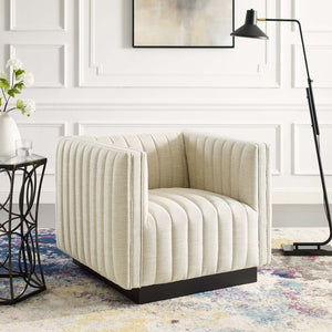 ModwayModway Conjure Tufted Upholstered Fabric Armchair EEI-3927 EEI-3927-BEI- BetterPatio.com