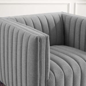 ModwayModway Conjure Tufted Upholstered Fabric Armchair EEI-3927 EEI-3927-LGR- BetterPatio.com