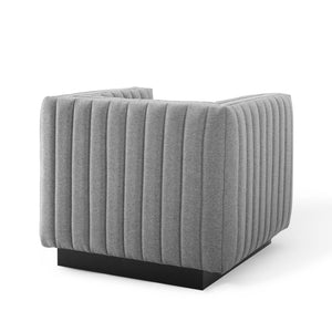 ModwayModway Conjure Tufted Upholstered Fabric Armchair EEI-3927 EEI-3927-LGR- BetterPatio.com