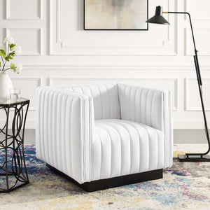 ModwayModway Conjure Tufted Upholstered Fabric Armchair EEI-3927 EEI-3927-WHI- BetterPatio.com