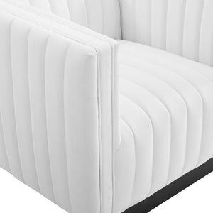 ModwayModway Conjure Tufted Upholstered Fabric Armchair EEI-3927 EEI-3927-WHI- BetterPatio.com