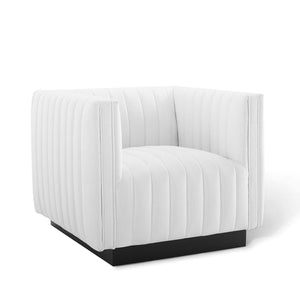 ModwayModway Conjure Tufted Upholstered Fabric Armchair EEI-3927 EEI-3927-WHI- BetterPatio.com