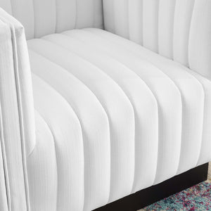 ModwayModway Conjure Tufted Upholstered Fabric Armchair EEI-3927 EEI-3927-WHI- BetterPatio.com