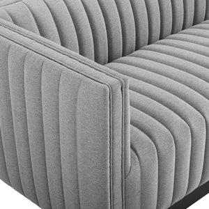 ModwayModway Conjure Tufted Upholstered Fabric Sofa EEI-3928 EEI-3928-LGR- BetterPatio.com