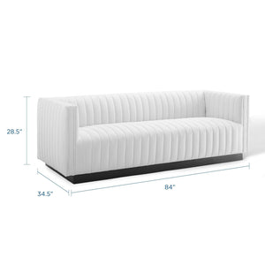 ModwayModway Conjure Tufted Upholstered Fabric Sofa EEI-3928 EEI-3928-WHI- BetterPatio.com