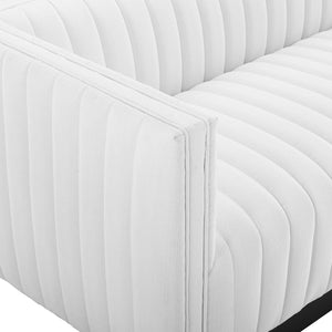 ModwayModway Conjure Tufted Upholstered Fabric Sofa EEI-3928 EEI-3928-WHI- BetterPatio.com