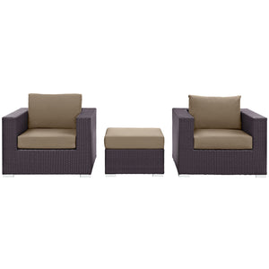 ModwayModway Convene 3 Piece Outdoor Patio Sofa Set EEI-2174 EEI-2174-EXP-MOC-SET- BetterPatio.com