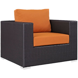 ModwayModway Convene 3 Piece Outdoor Patio Sofa Set EEI-2174 EEI-2174-EXP-ORA-SET- BetterPatio.com