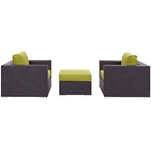 ModwayModway Convene 3 Piece Outdoor Patio Sofa Set EEI-2174 EEI-2174-EXP-PER-SET- BetterPatio.com