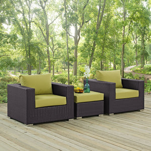 ModwayModway Convene 3 Piece Outdoor Patio Sofa Set EEI-2174 EEI-2174-EXP-PER-SET- BetterPatio.com