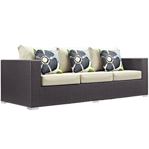 ModwayModway Convene 3 Piece Outdoor Patio Sofa Set EEI-2364 EEI-2364-EXP-BEI-SET- BetterPatio.com