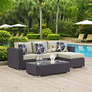 ModwayModway Convene 3 Piece Outdoor Patio Sofa Set EEI-2364 EEI-2364-EXP-BEI-SET- BetterPatio.com