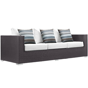 ModwayModway Convene 3 Piece Outdoor Patio Sofa Set EEI-2364 EEI-2364-EXP-WHI-SET- BetterPatio.com