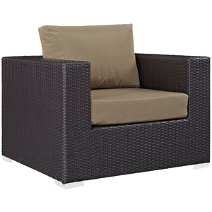 ModwayModway Convene 4 Piece Outdoor Patio Sectional Set EEI-2202 EEI-2202-EXP-MOC-SET- BetterPatio.com