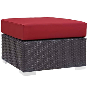 ModwayModway Convene 5 Piece Set Outdoor Patio with Fire Pit EEI-3726 EEI-3726-EXP-RED-SET- BetterPatio.com