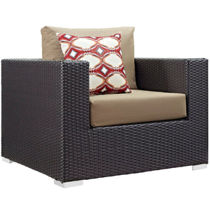 ModwayModway Convene 6 Piece Outdoor Patio Sectional Set EEI-2372 EEI-2372-EXP-MOC-SET- BetterPatio.com