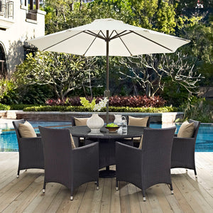 ModwayModway Convene 8 Piece Outdoor Patio Dining Set EEI-2194 EEI-2194-EXP-MOC-SET- BetterPatio.com