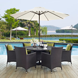 ModwayModway Convene 8 Piece Outdoor Patio Dining Set EEI-2194 EEI-2194-EXP-PER-SET- BetterPatio.com