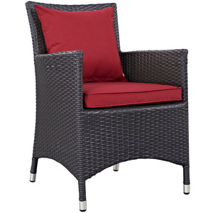 ModwayModway Convene 8 Piece Outdoor Patio Dining Set EEI-2194 EEI-2194-EXP-RED-SET- BetterPatio.com